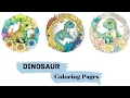 Dinosaur Coloring pages Landscape