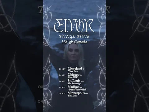 North America, just TWO weeks to go before my TUNGL album tour kicks off! #eivor #eivør #newmusic