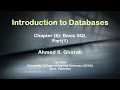 Ch 6 Basic SQL Part 1