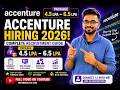 Accenture Recruitment 2026 4 5 6 5 LPA Eligibility Test Pattern Interview Process