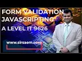 JAVASCRIPTING FORMS- A Level IT 9626