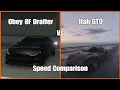 Gta 5 Online Obey 8F Drafter vs Itali GTO Speed comparison