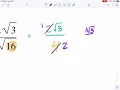 Kuta Tutorial rationalizing the denominator - square roots