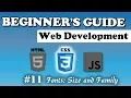 CSS - Fonts Beginner s Course