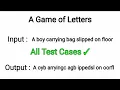 A Game Of Letters Python IDP Solutions Python Telugu Nxtwave Python Coding Problems Raj Python Tech