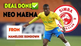 Neo Maema Simba Kumwaga Pesa Kwa Mamelodi Maema Skills Passes Speed Full Magic 