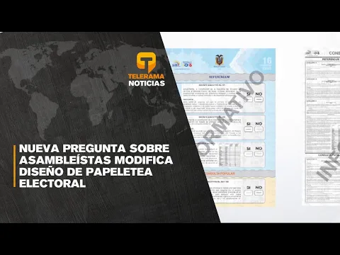 Nueva pregunta sobre asambleístas modifica diseño de papeletea electoral