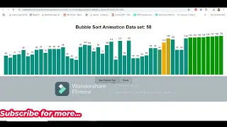 Bubble Sort Algorithm with Animation in JavaScript Step-by-Step Visualization