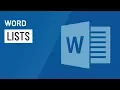 Word Lists