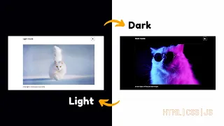 How to switch light and dark mode using JavaScript