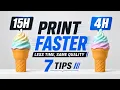 15 hours vs 4 hours Same model same printer same filament The difference