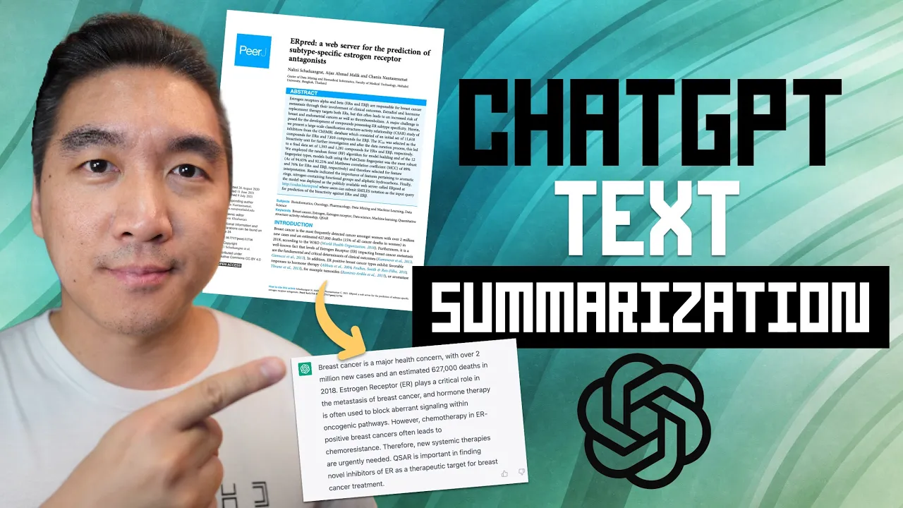 How to summarize text using ChatGPT.