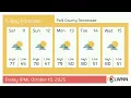 Weather in Polk County Tennessee - Friday Oct 10 2025