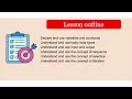 Unit 8 Lesson 1 - Programming Constructs 1