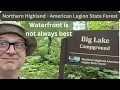 Help pick the best sites Big Lake Campground in the Northern Highland American Legion State Forest