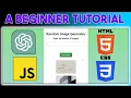 Random Image Generator Tutorial ChatGPT HTML CSS JS