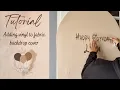 Tutorial How to add a vinyl decal to a fabric backdrop cover DIY