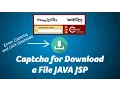 Include Captcha for download a file in JAVA JSP