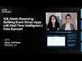 SQL Meets Streaming Building Event-Driven Apps with Real-Time Intelligence Data Exposed