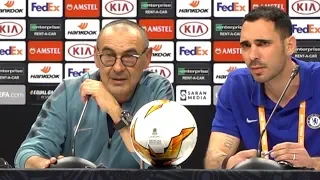 maurizio sarri full final pre match press conference chelsea v arsenal europa league final