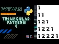 PYTHON TRIANGULAR PATTERN PROGRAM 8