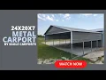 Metal Carport by Eagle Carports 24x20x7 3065 tax