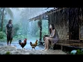 Download Lagu Schokkend .. de meest extreme regenstorm in het platteland van Indonesië | Regentrommel om te slapen