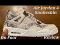 Air Jordan 4 Snakeskin Unboxing Review On Foot Pinnacle Jordan 4 Snakeskin Review w McFly KOF