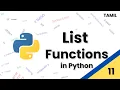 List Built in functions in Python - Tamil