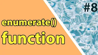 How to use Python enumerate built-in function