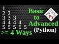 Python Pattern Program - Print Numbers in Triangle Shape Number Pattern Python Number Pattern 5