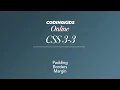 CSS 3-3 Padding Borders Margin