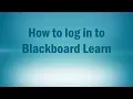 Log in to Blackboard Learn