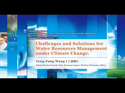 Challenges and Solutions for Water Resources Management under Climate Change