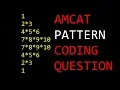 Amcat latest pattern progran coding question