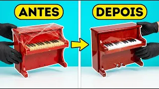 Esse Pianinho NÃO Devia Funcionar... Mas Funciona! Restauração de Brinquedo Antigo 🎹