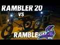 Razor Rambler 20 Rambler TRL Comparison E-BIKE