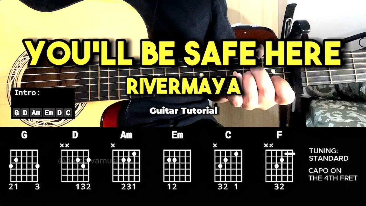 You'll Be Safe Here - Rivermaya | Easy Guitar Chords Tutorial For Beginners (CHORDS & LYRICS)