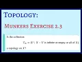 Munkres Solution - Exercise 2 3 Topology Example and Non-example