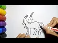 Download Lagu Cara Mudah Menggambar Kuda Unicorn Untuk Pemula | How to draw a unicorn easy