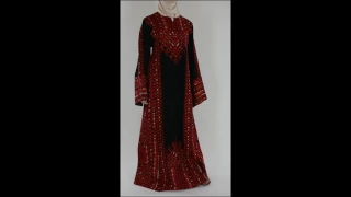 Red Embroidered Fellah Thobe Th776 - Alhannah Islamic Clothing