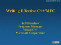 SLIDES MFC 1995 - Writing Effective C MFC