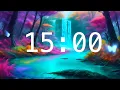 15 Minute Countdown Timer with Alarm Fantasy Worlds Calming Music Classroom Timers