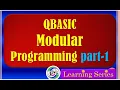 Qbasic Modular programming Learning Series