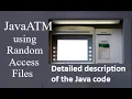 Java ATM Part 2 - Java code description