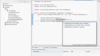 java spring dao implementation using JdbcTemplate part 3