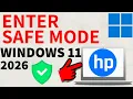 How to Enter Safe Mode on HP PC or Laptop - Windows 11