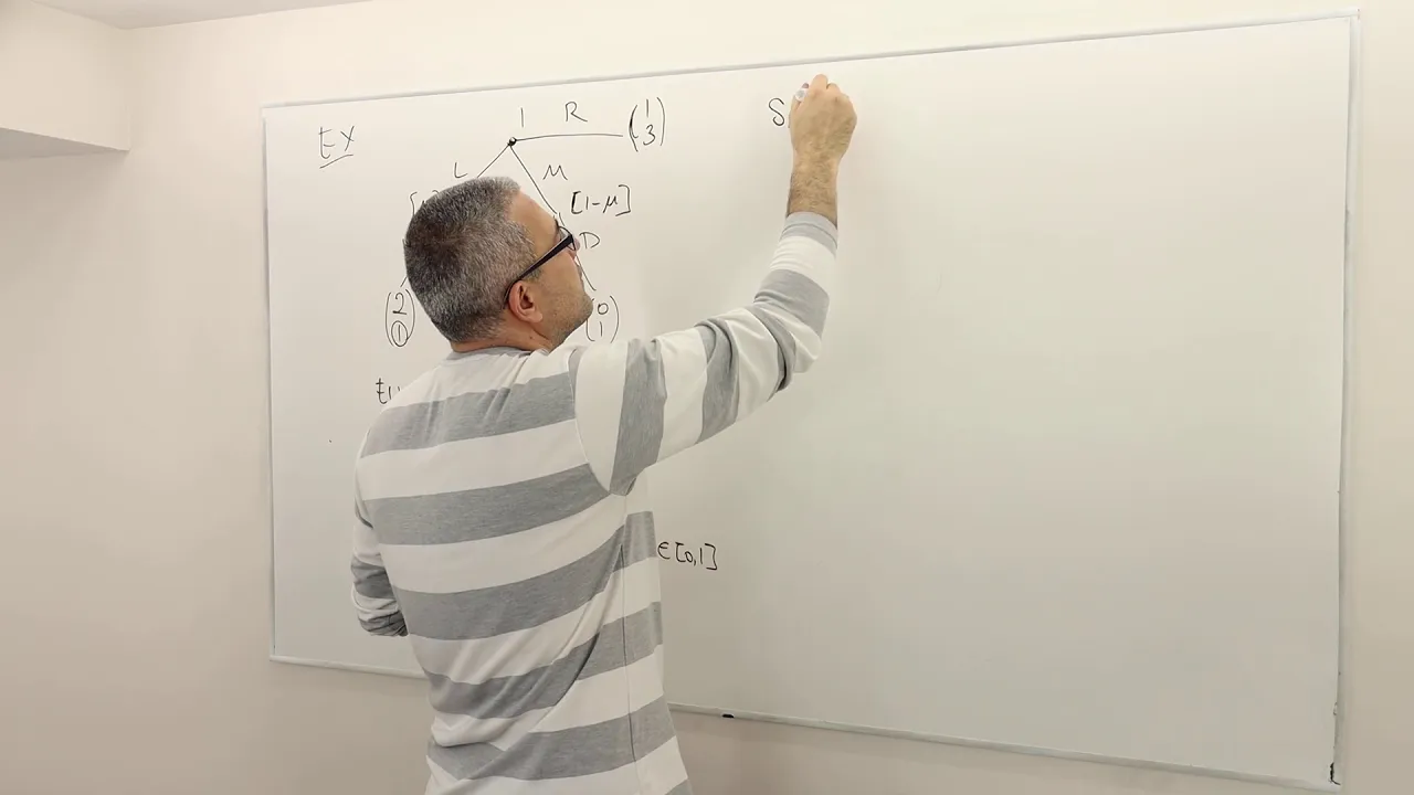 11. How to Solve for Perfect Bayesian Equilibrium: Example 1 (Game Theory Playlist 10)