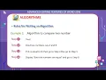 E-CODE Computer class 5 chapter 9 ALGORITHMS AND FLOWCHARTS