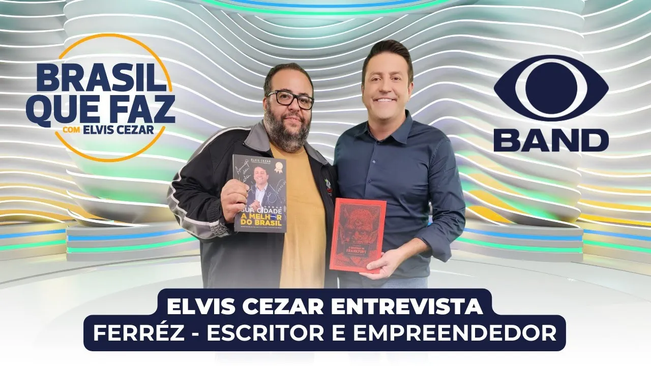 BRASIL QUE FAZ na BAND - ELVIS CEZAR entrevista Ferréz